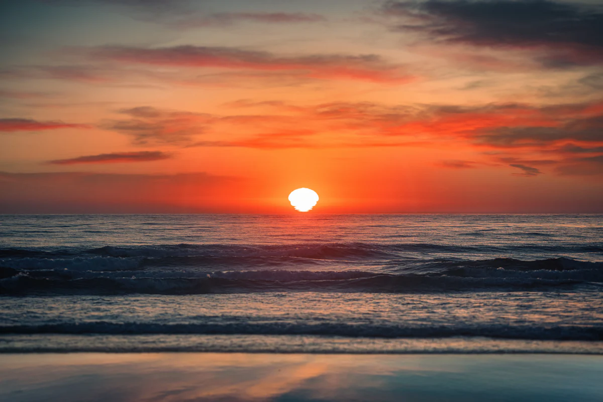 Sunset over the Atlantic
